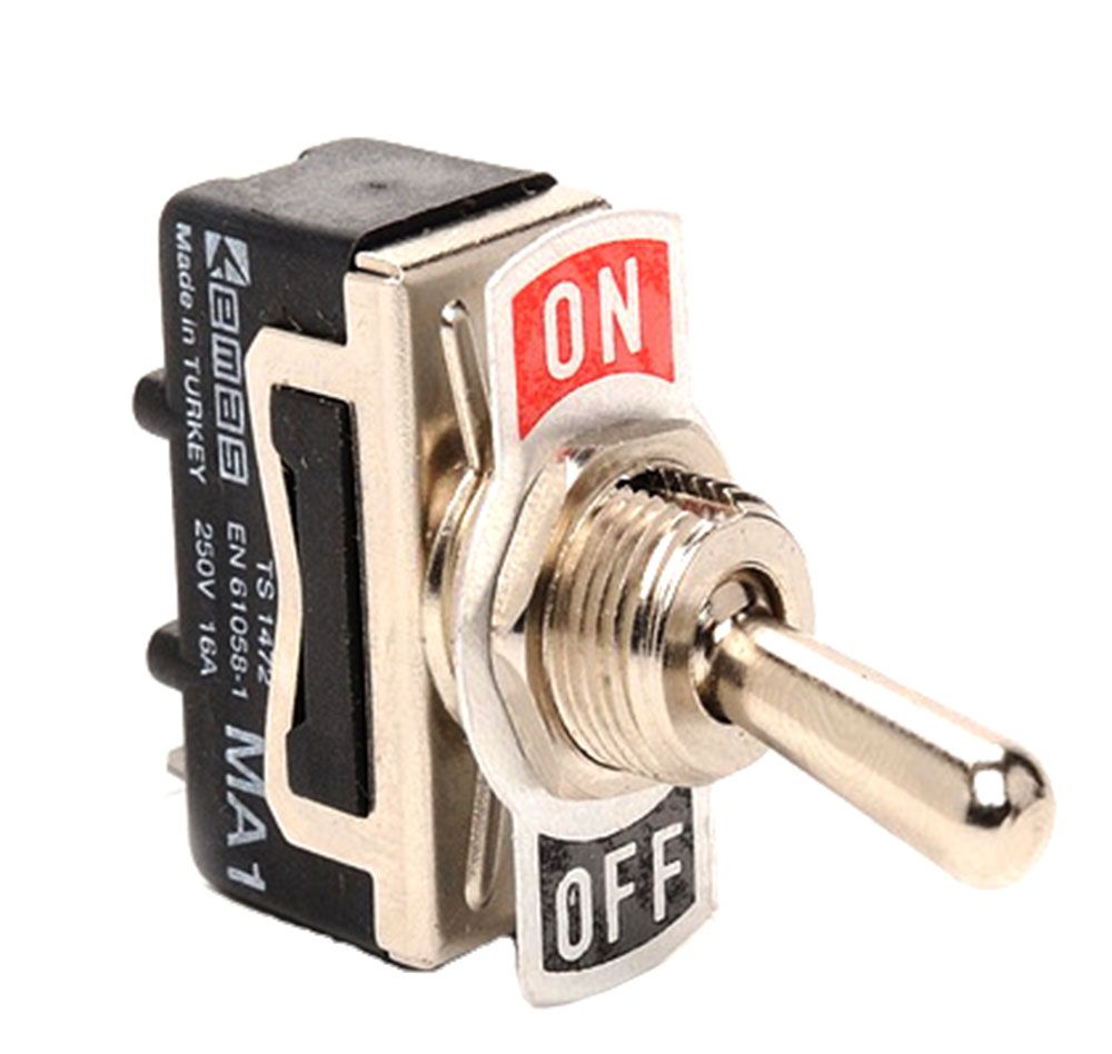 

Тумблер Emas ON-OFF, 2 клеммы MA111T
