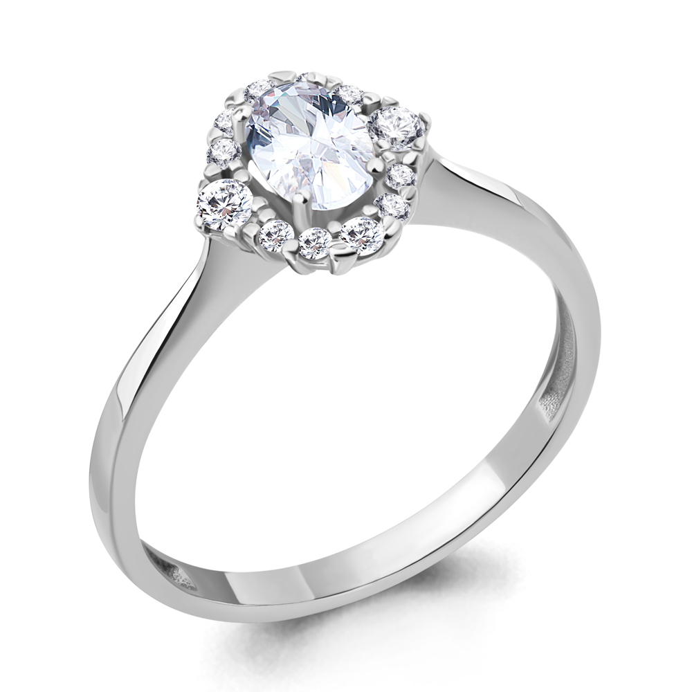 

Кольцо из серебра с фианитом Aquamarine Aquamarine 67284А_925_р р. 17,5, 67284А_925_р