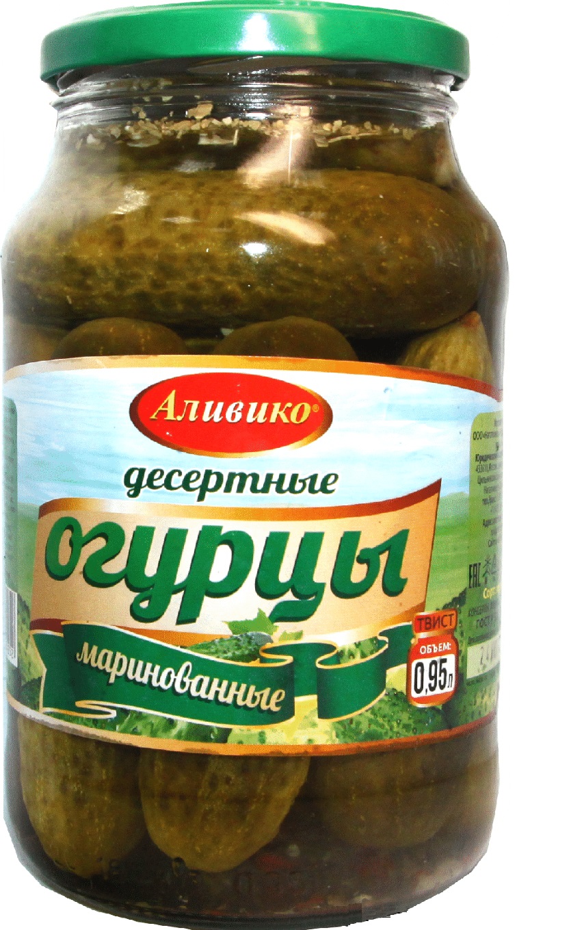 

Огурцы Аливико десертные маринованные 950 г