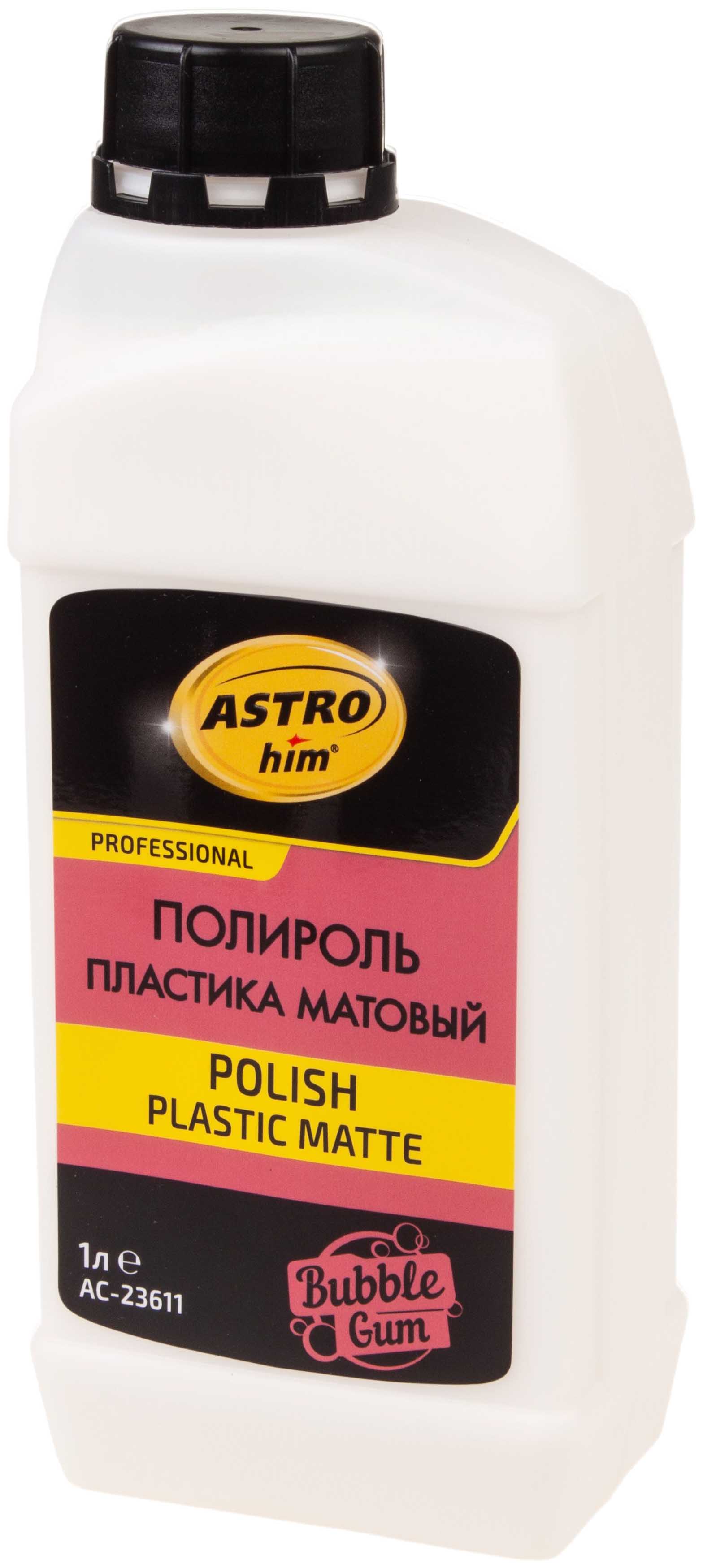 

Полироль Пластика Матовый Polish Plastic Matte, Бабл Гам, Канистра 1 Л Astrohim Ac2361 AST