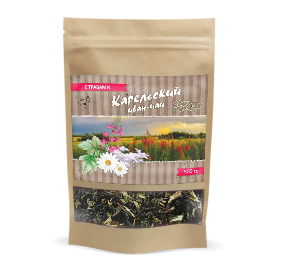 Иван-Чай листовой ДоброДед ферментированный, с травами, 500 г
