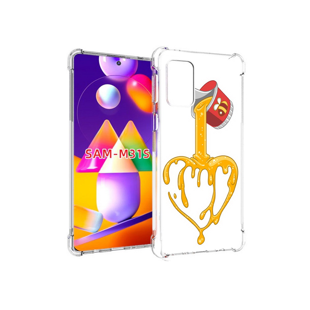 

Чехол MyPads Tocco для Samsung Galaxy M31s медовое сердце (PT152186.489.471), Прозрачный, Tocco
