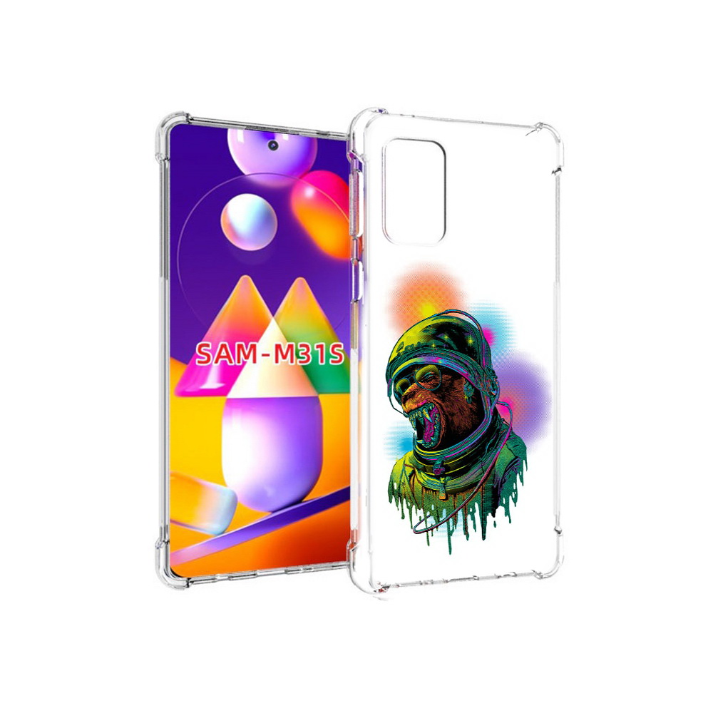 

Чехол MyPads Tocco для Samsung Galaxy M31s медведь космонавт (PT152186.489.466), Прозрачный, Tocco