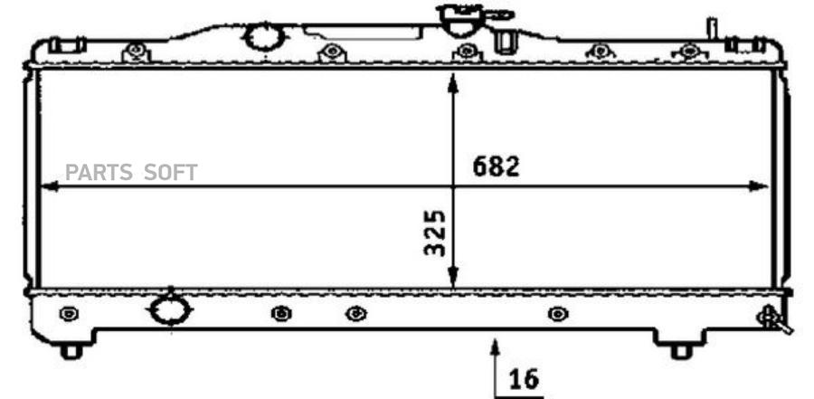 

Радиатор двигателя Toyota Carina E VI/Carina E VI Sportswagon 92>97 MAHLE CR533000S