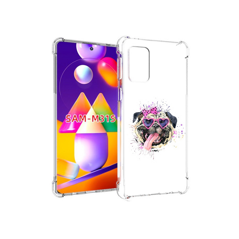 

Чехол MyPads Tocco для Samsung Galaxy M31s Веселая собака (PT152186.489.43), Прозрачный, Tocco