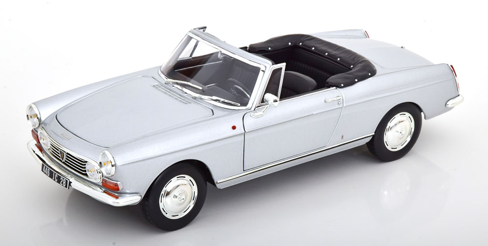 

Модель коллекционная NOREV Peugeot 404 convertible 1967 silver, Серебристый