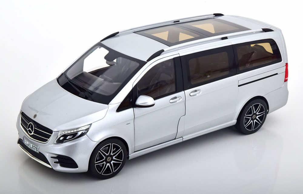 

Модель коллекционная Mercedes W447 v-class amg-line 2018 / мерседес в-класс серебристый