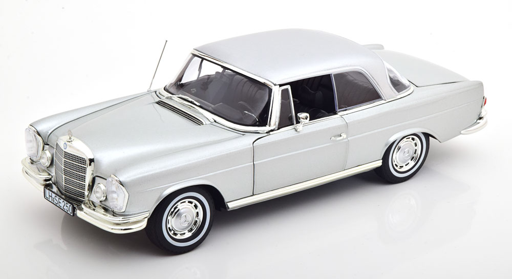 Модель коллекционная NOREV Mercedes W111 250 se coupe 1969 silver limited edition 500 pcs