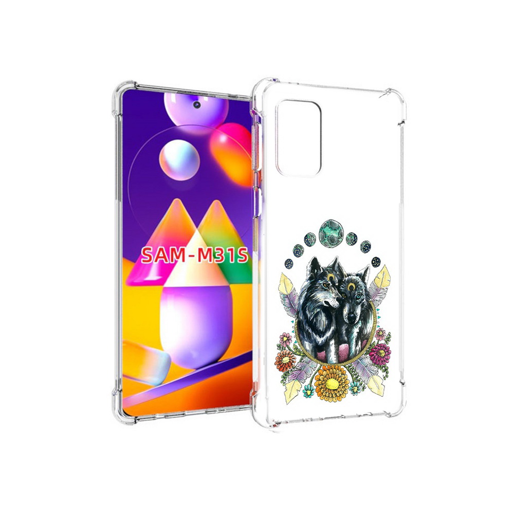 

Чехол MyPads Tocco для Samsung Galaxy M31s красивые волки абстракция (PT152186.489.408), Прозрачный, Tocco