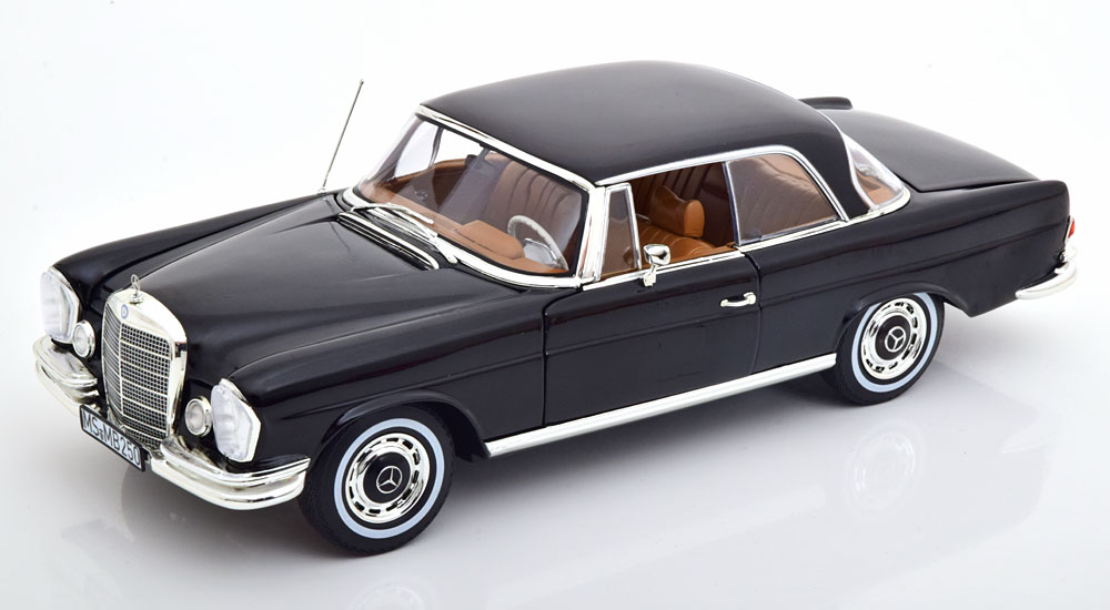 Модель коллекционная NOREV Mercedes W111 250 se coupe 1969 black limited edition 500 pcs