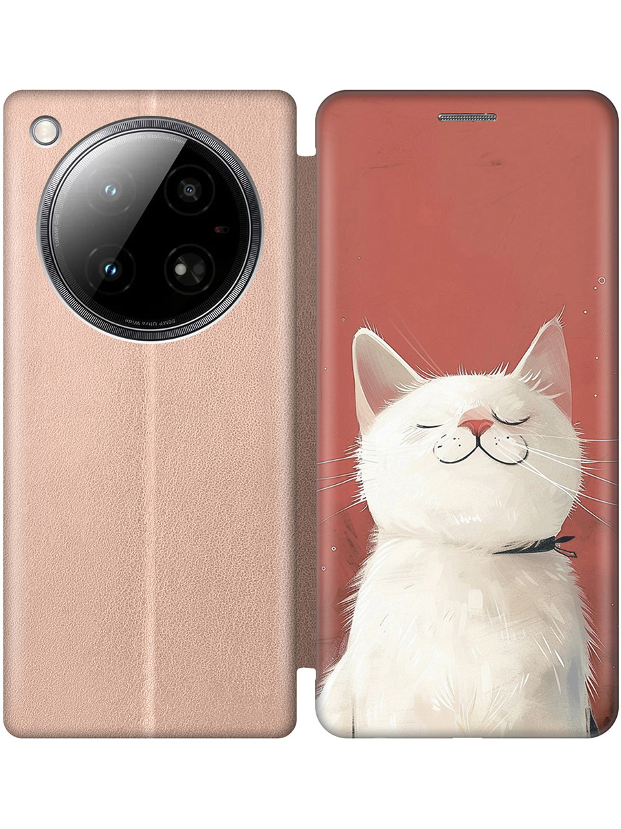 

Чехол-книжка на Infinix Zero 40 4G с принтом "Гордый котик" золотой, Золотистый;белый;красный, 786722312