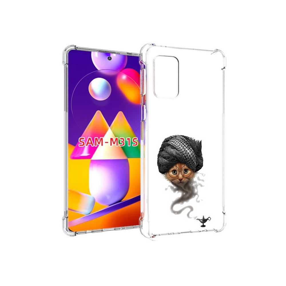 

Чехол MyPads Tocco для Samsung Galaxy M31s кот джин (PT152186.489.398), Прозрачный, Tocco