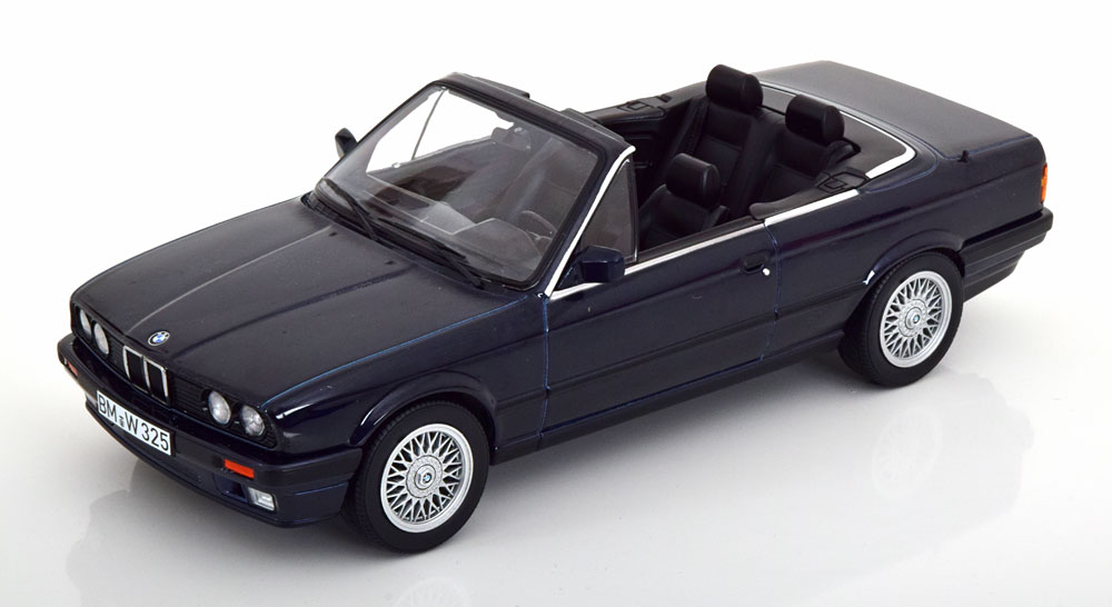 

Модель коллекционная NOREV Bmw 325I E30 convertible 1991 dark blue-metallic, Синий