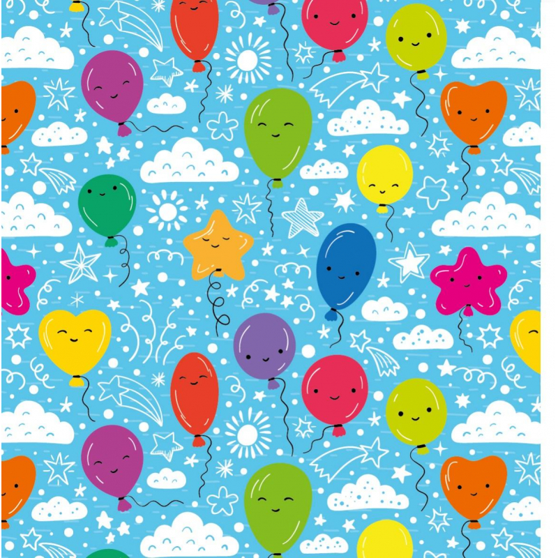 

Бумага упаковочная Шарики 10л 70х100см УБ-9450, 1428539