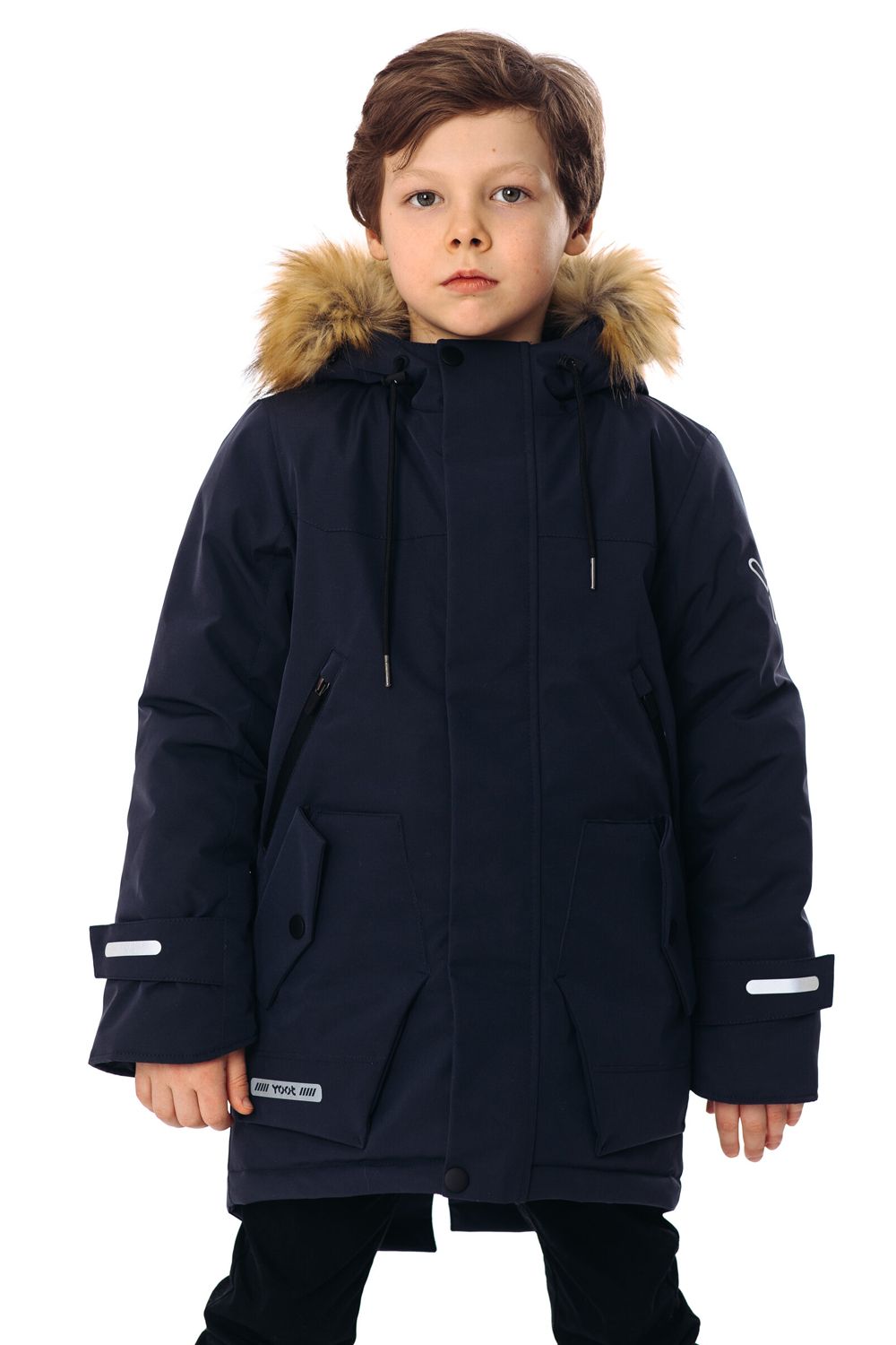 Куртка детская Yoot 2313, темно-синий, 158