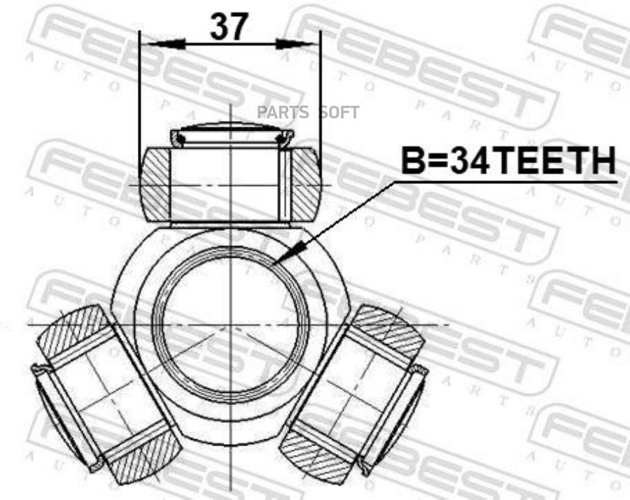 

Трипоид 34X37 FEBEST 3516nl3