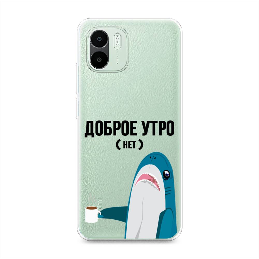 

Чехол Awog на Redmi A1 / Редми A1 "Доброе утро", Синий;белый;черный