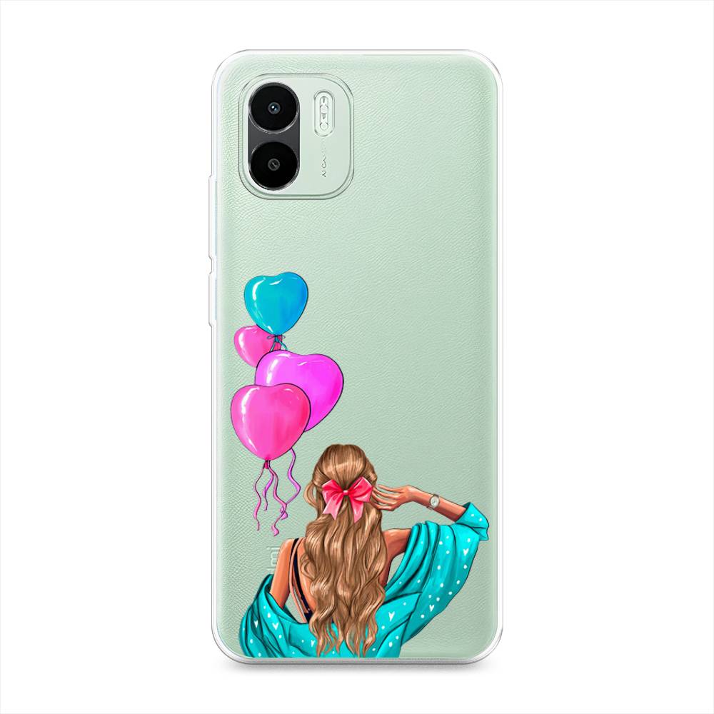 

Чехол Awog на Redmi A1 / Редми A1 "День Рождения", Голубой;розовый;бежевый