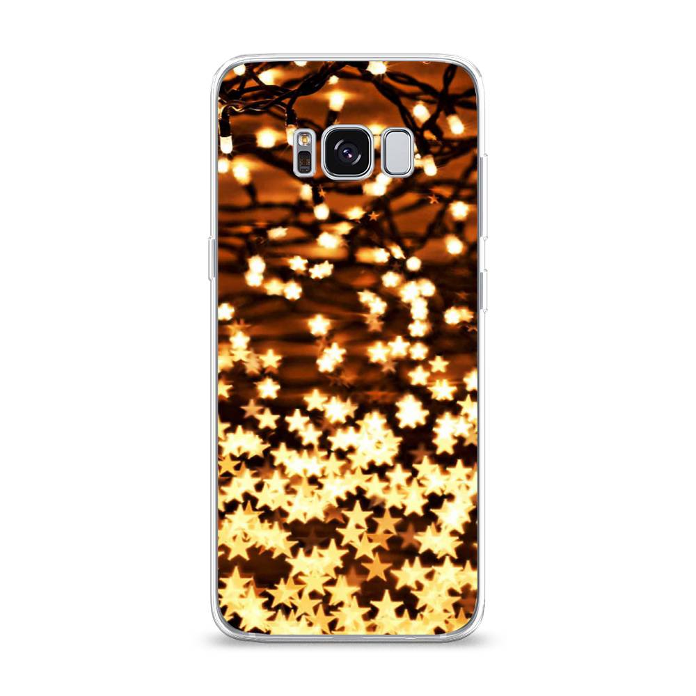 

Чехол на Samsung Galaxy S8 "Новогодняя гирлянда", Золотистый, 24750-5