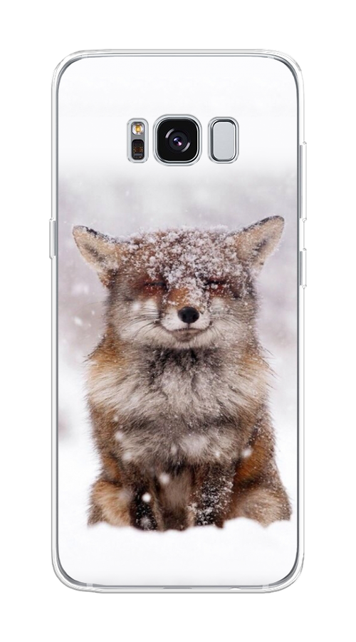 

Чехол на Samsung Galaxy S8 "Зимняя лиса", Белый;серый;коричневый, 24750-1