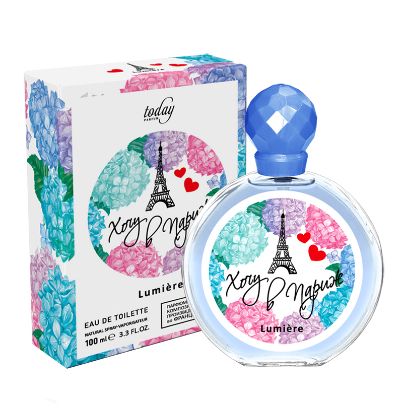 Туалетная вода женская Today Parfum, Хочу в Париж Lumiere, 100 мл 100% париж