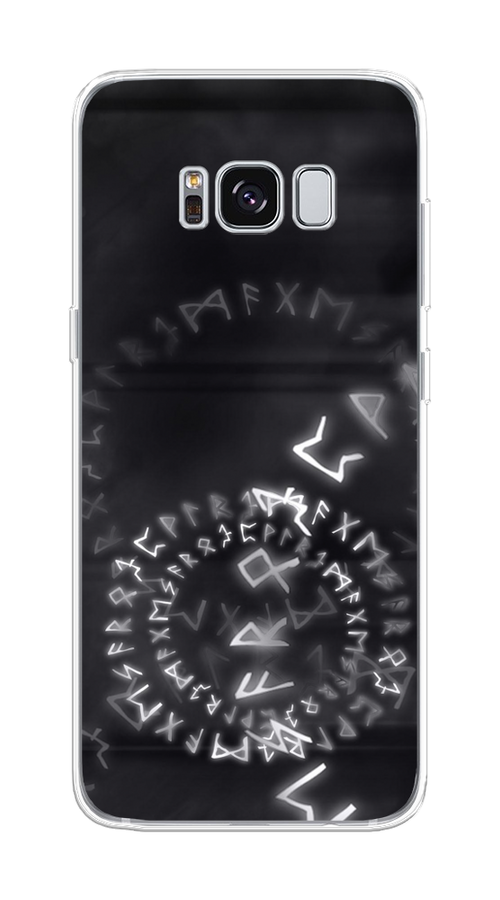 

Чехол на Samsung Galaxy S8 "Руны", Серый;черный, 24750-3