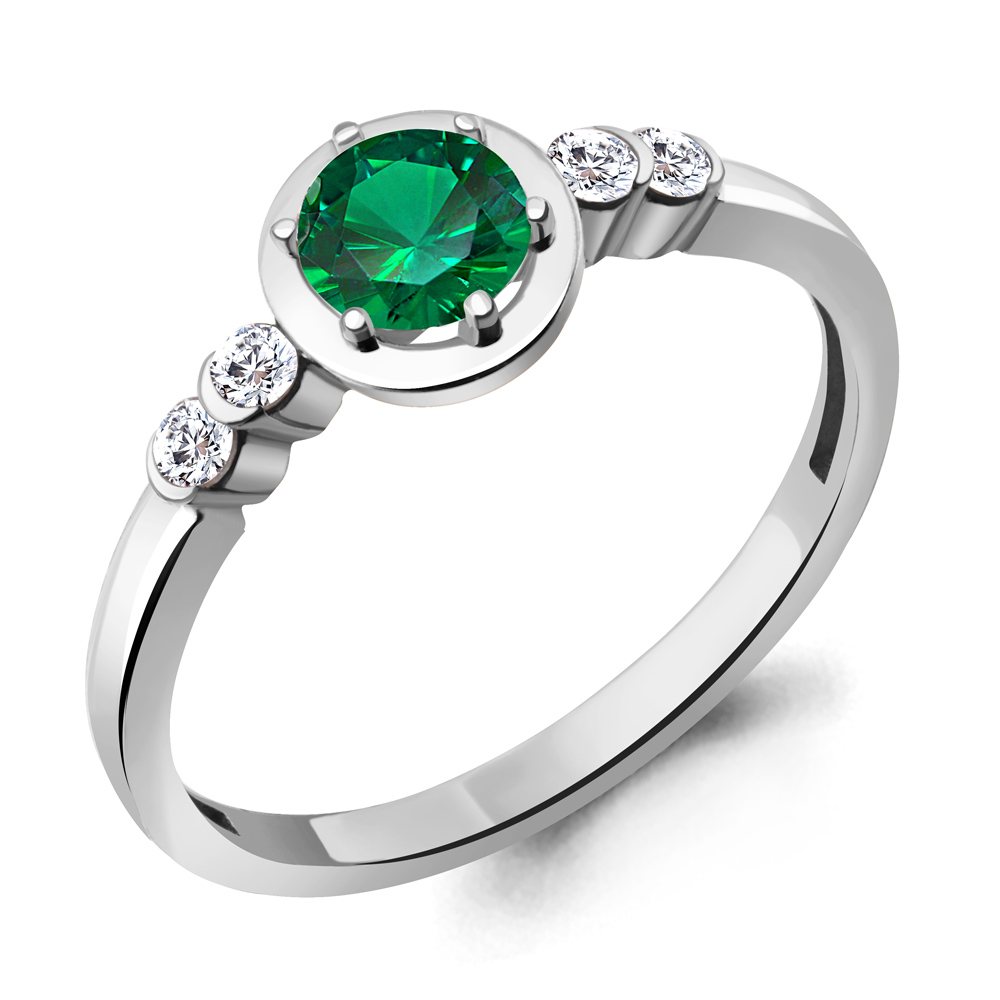

Кольцо из серебра с фианитом Aquamarine Aquamarine 67283АГ_925_р р. 18, 67283АГ_925_р