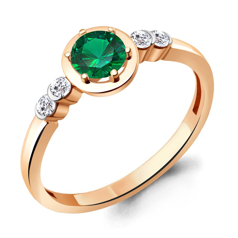 

Кольцо из серебра с фианитом Aquamarine Aquamarine 67283АГ_925_з р. 17,5, 67283АГ_925_з