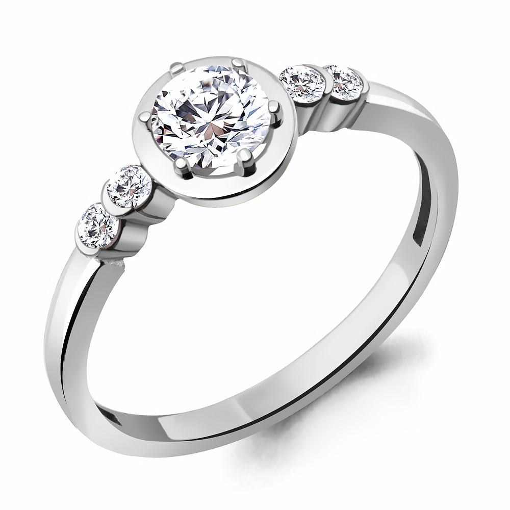 

Кольцо из серебра с фианитом Aquamarine Aquamarine 67283А_925_р р. 17,5, 67283А_925_р