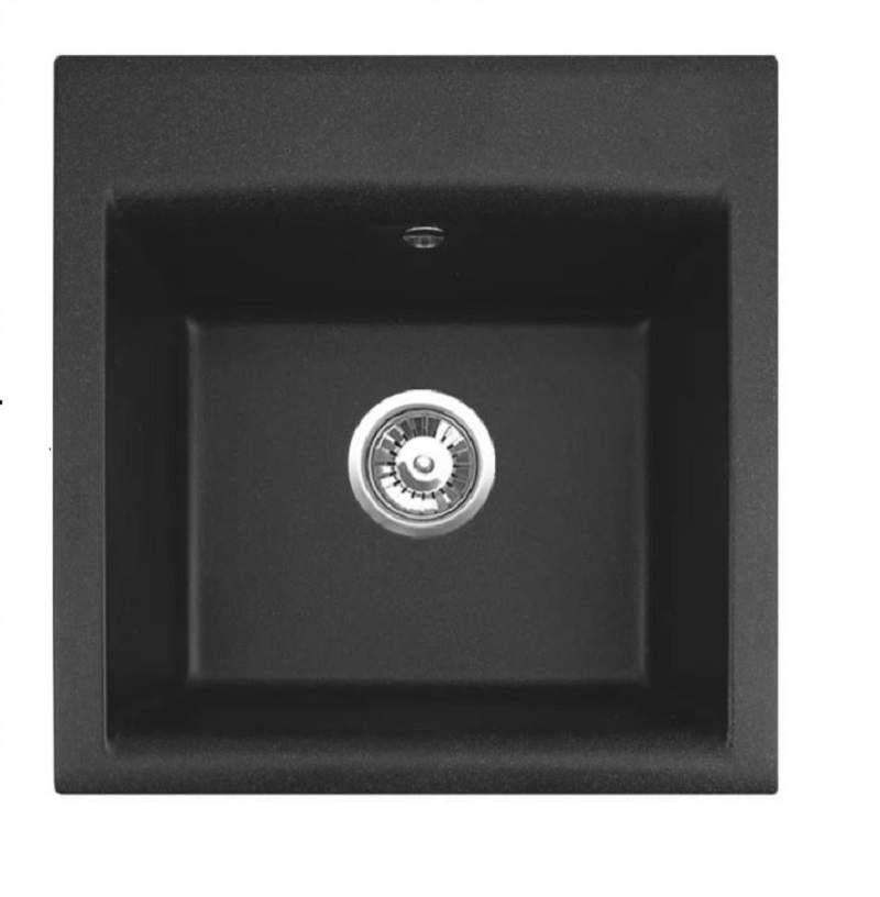 Мойка ALVEUS GEM 10 GRANITAL G91 500X500X180 в комплекте с сифоном