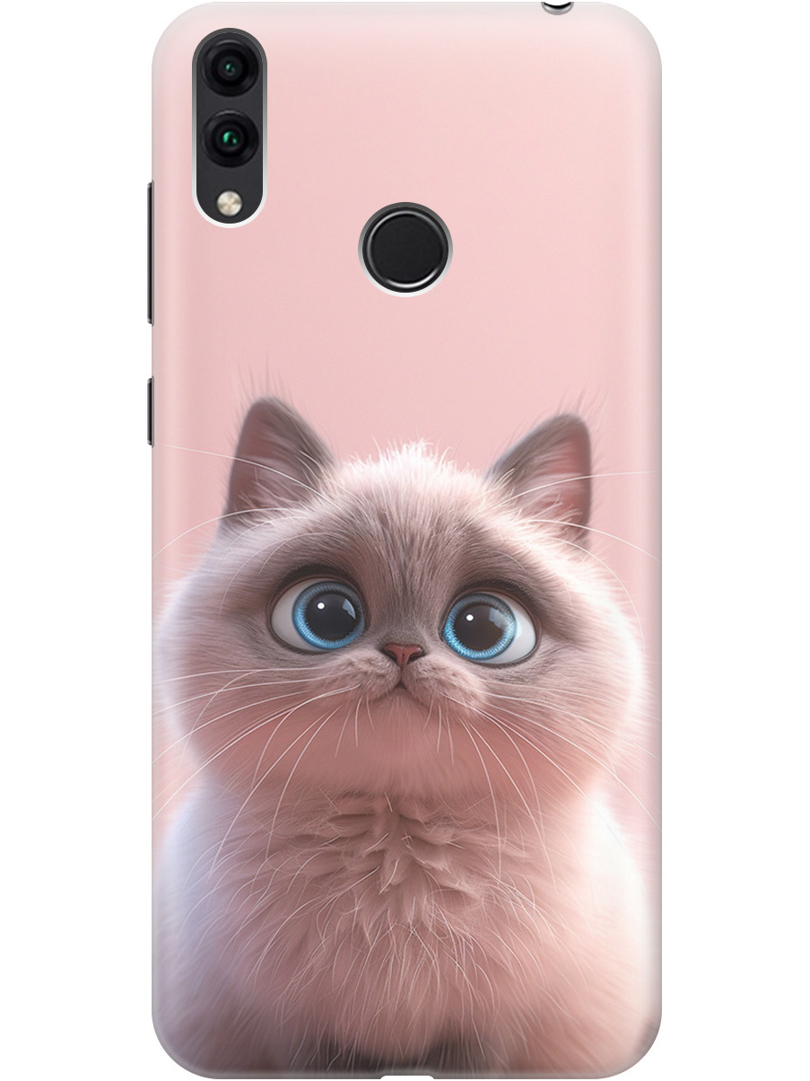 

Силиконовый чехол на Honor 8C с принтом "Милейший котик", Прозрачный;розовый;серый, 719708811