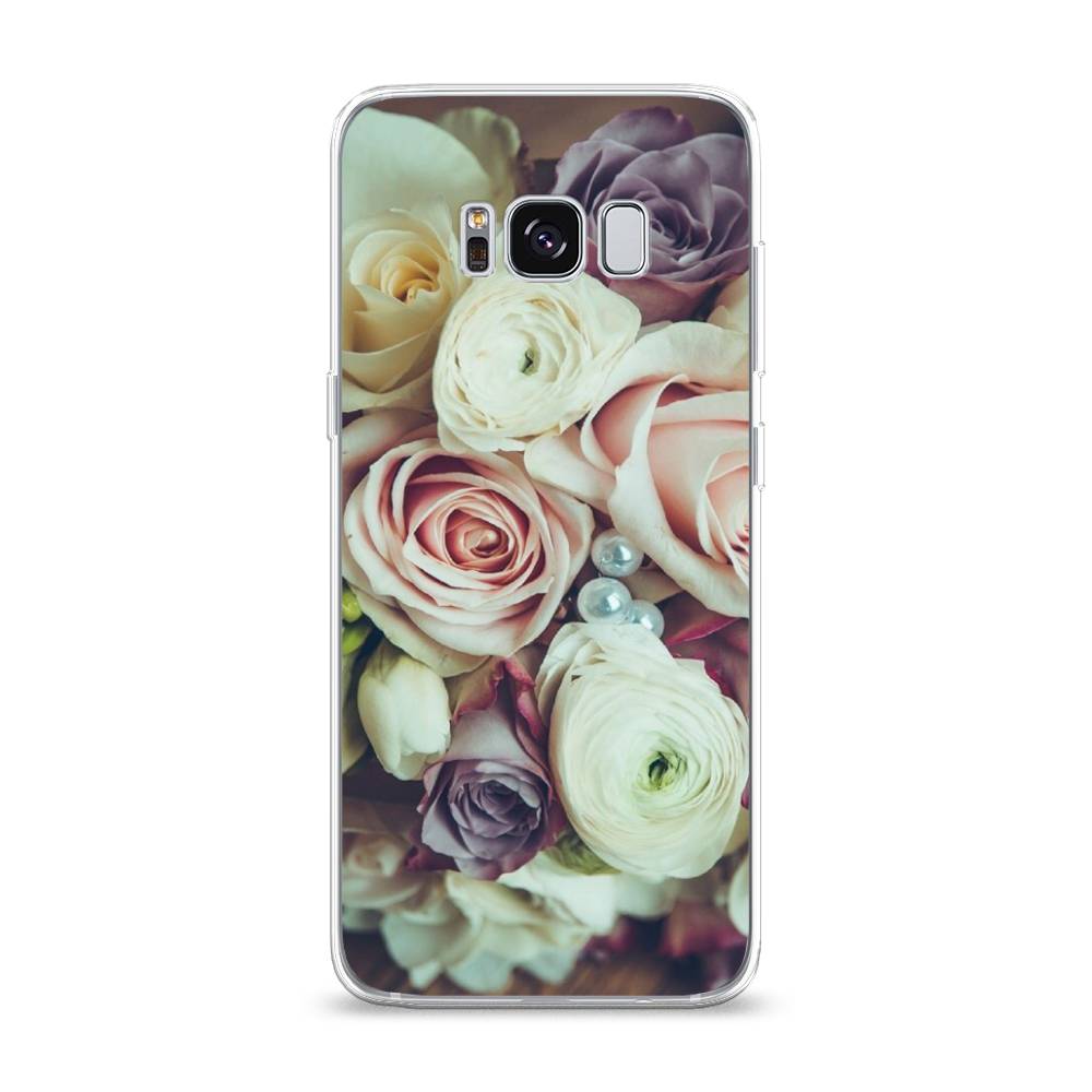 

Чехол на Samsung Galaxy S8 "Свадебный букет", Белый;фиолетовый, 24750-2