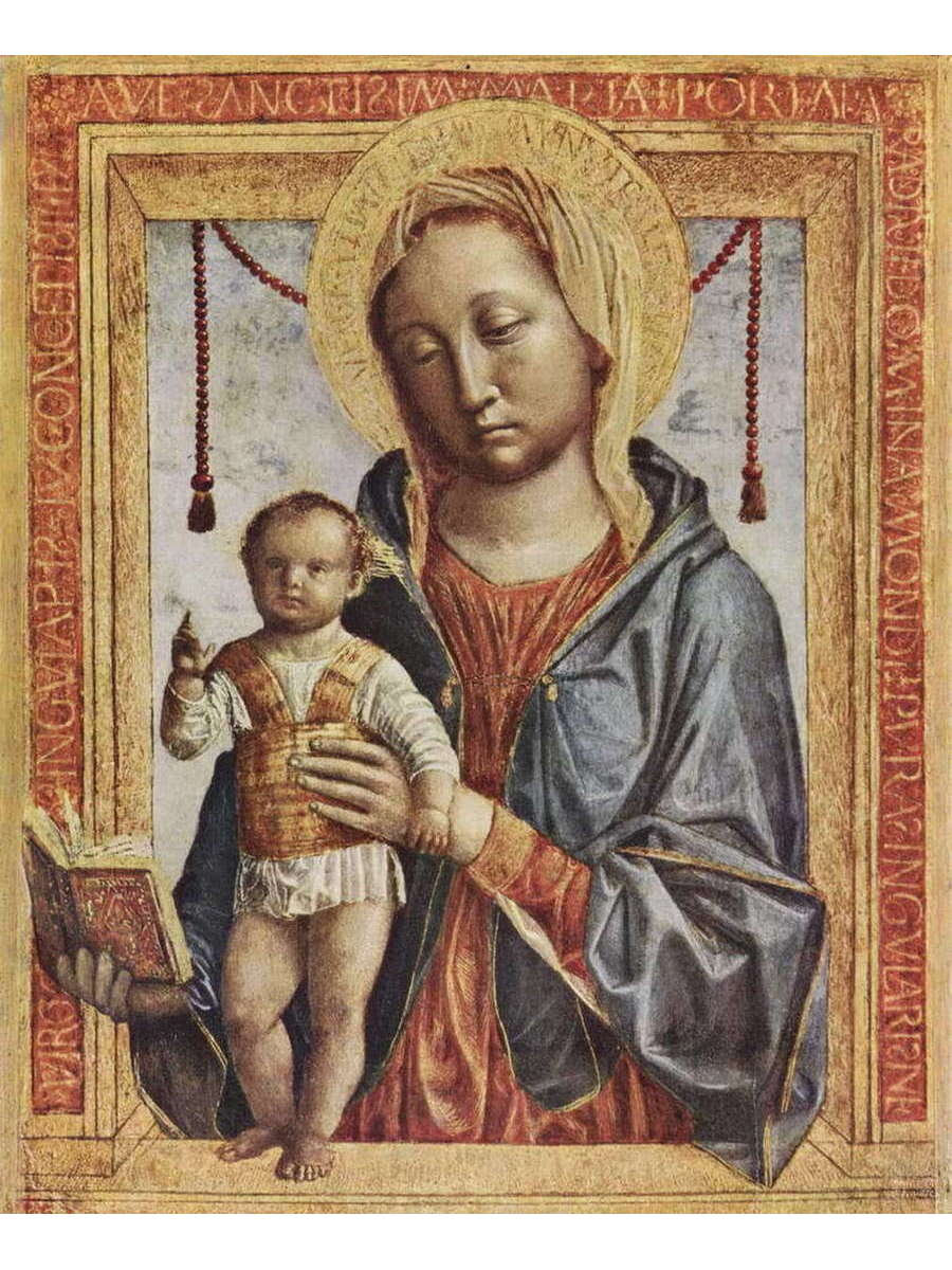 фото Постер drabs a3 винченцо фоппа, мария с книгой и благославляющим мальчиком-христом