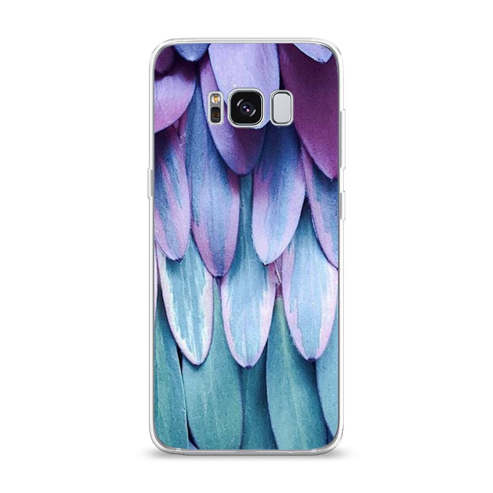 

Чехол на Samsung Galaxy S8 "Синее перо", Фиолетовый;голубой, 24750-3