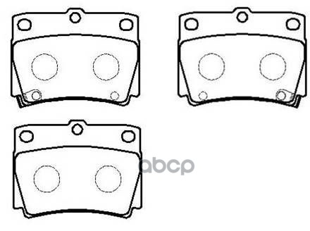 

Колодки Тормозные Дисковые Mitsubishi: Montero Sport 96.9- HSB арт. HP8305