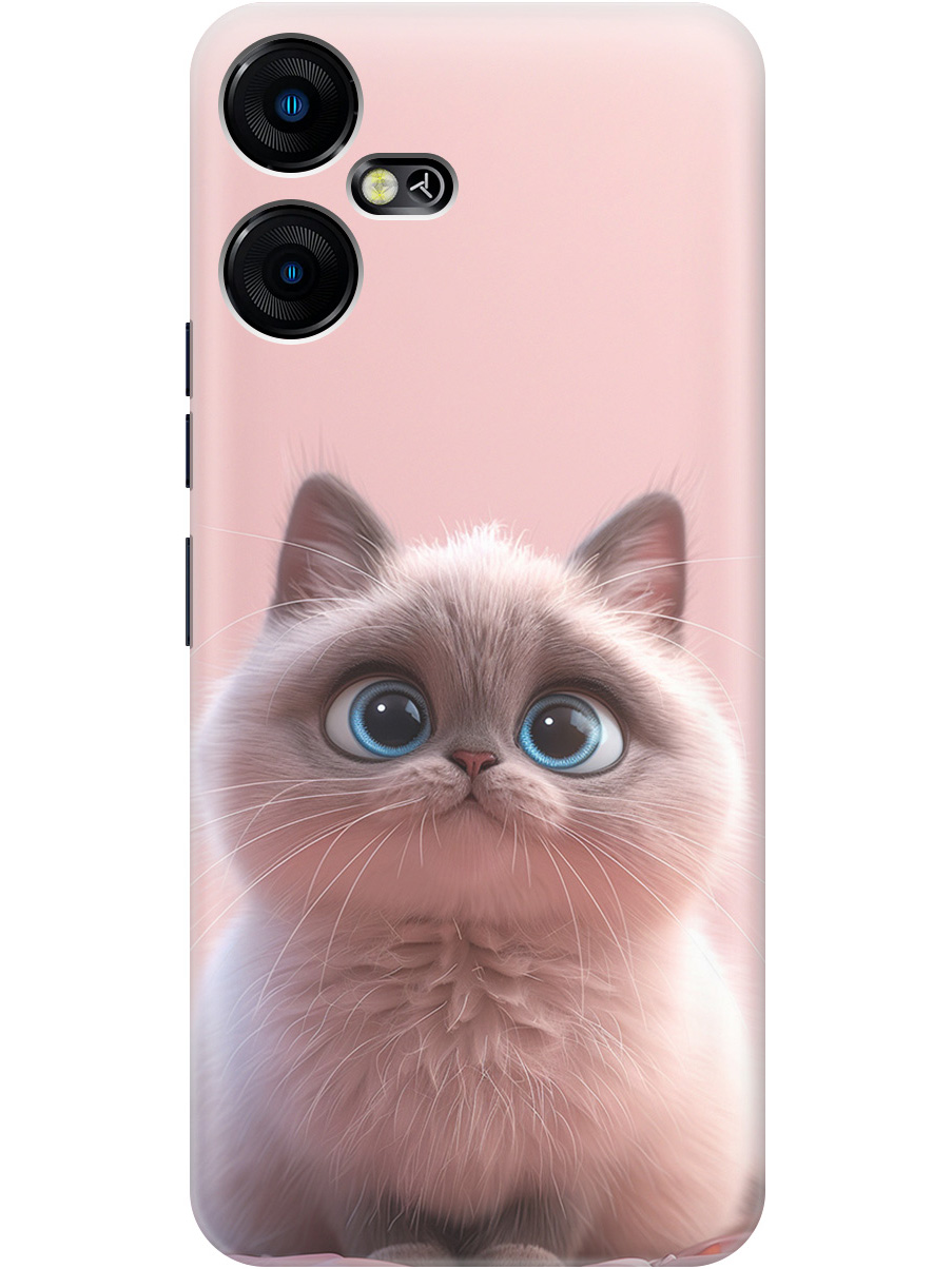 

Силиконовый чехол на Tecno Pova Neo 3 с принтом "Милейший котик", Прозрачный;розовый;серый, 778683511
