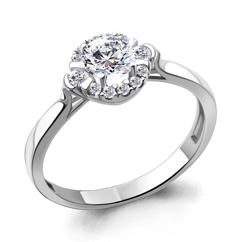 

Кольцо из серебра с фианитом Aquamarine Aquamarine 67282А_925_р р. 18, 67282А_925_р