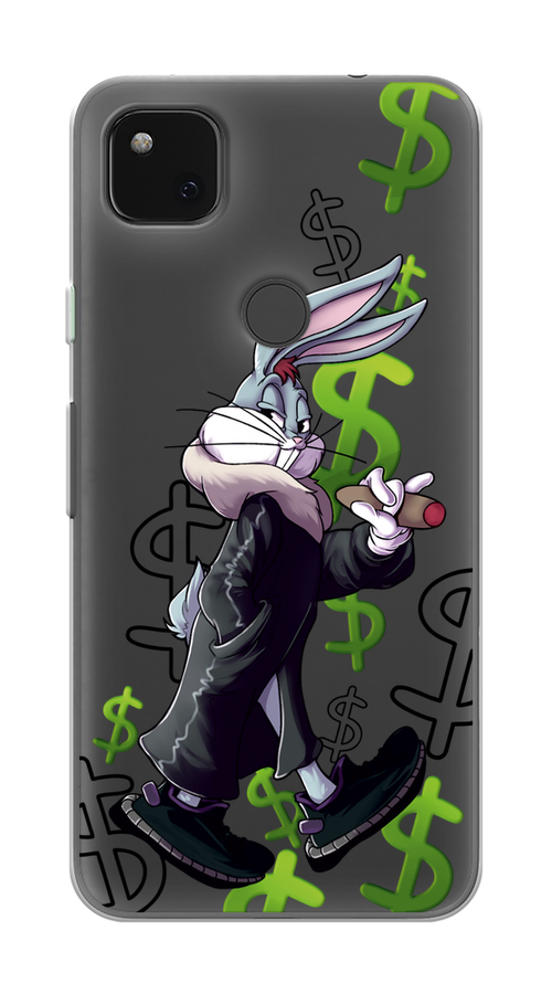 

Чехол на Google Pixel 4A "Rich Bugs Bunny", Зеленый;черный;голубой, 270650-6