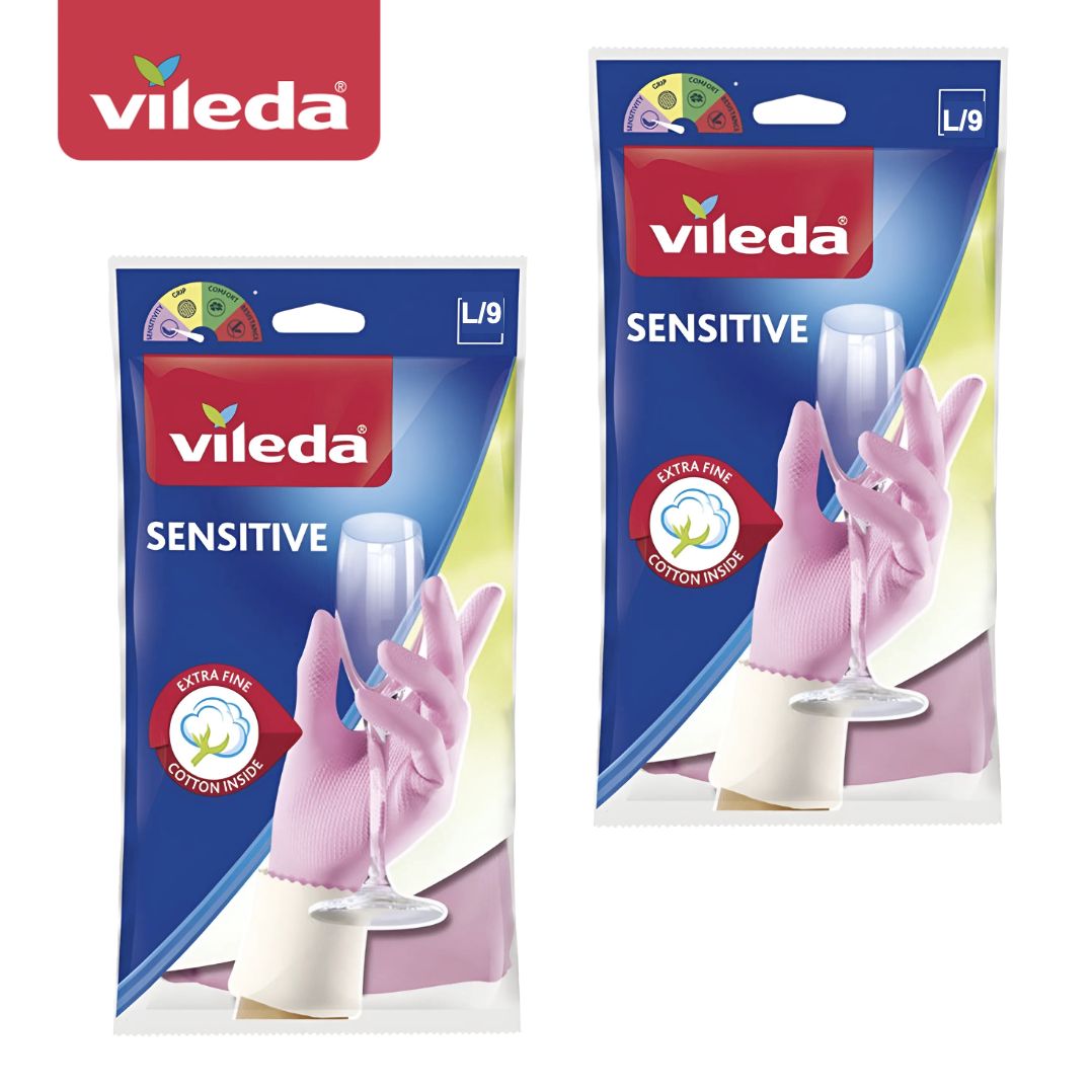 

Перчатки для уборки Vileda, Розовый, SENSITIVE