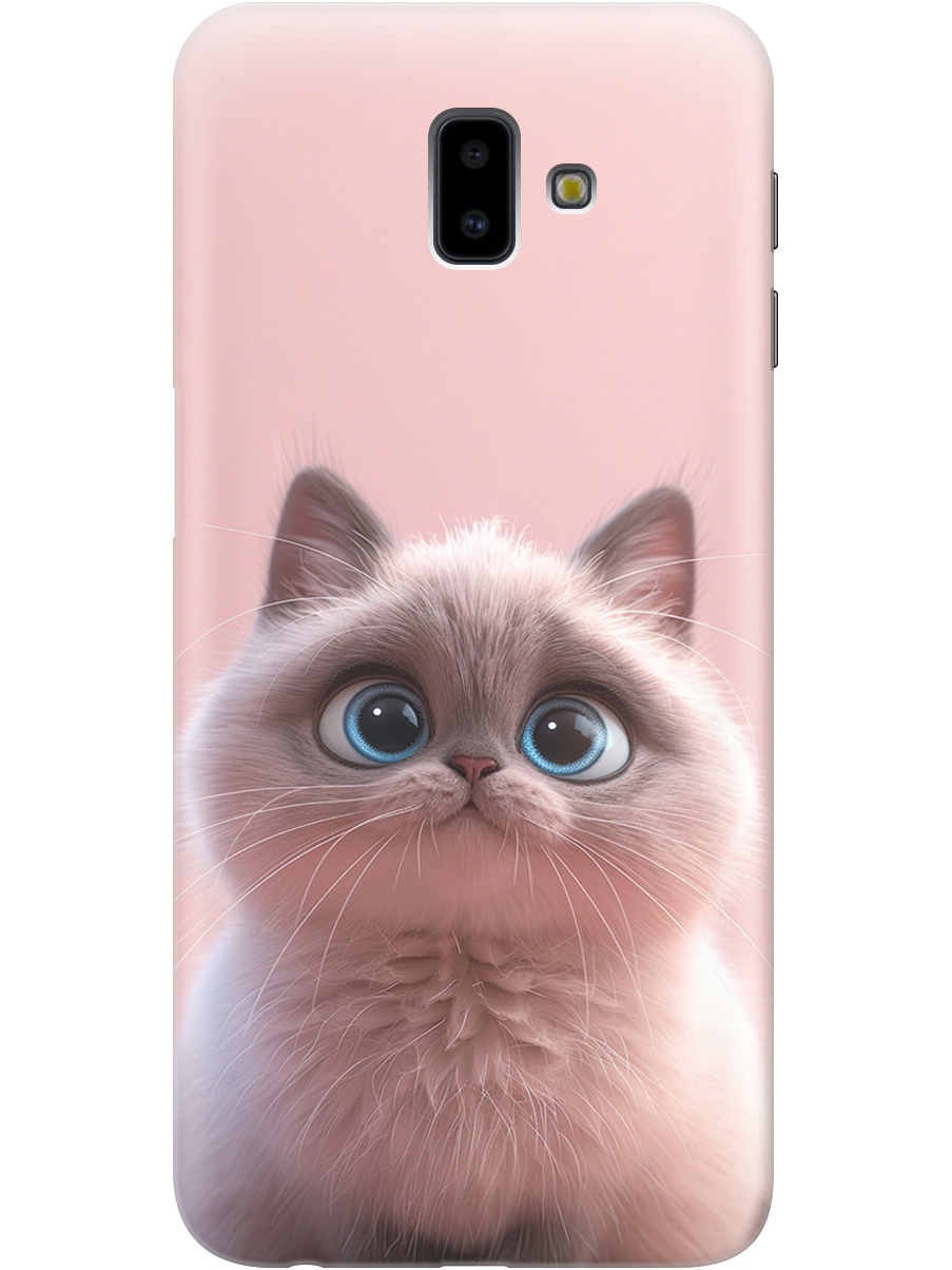 

Силиконовый чехол на Samsung Galaxy J6+ (2018) с принтом "Милейший котик", Прозрачный;розовый;серый, 719355811