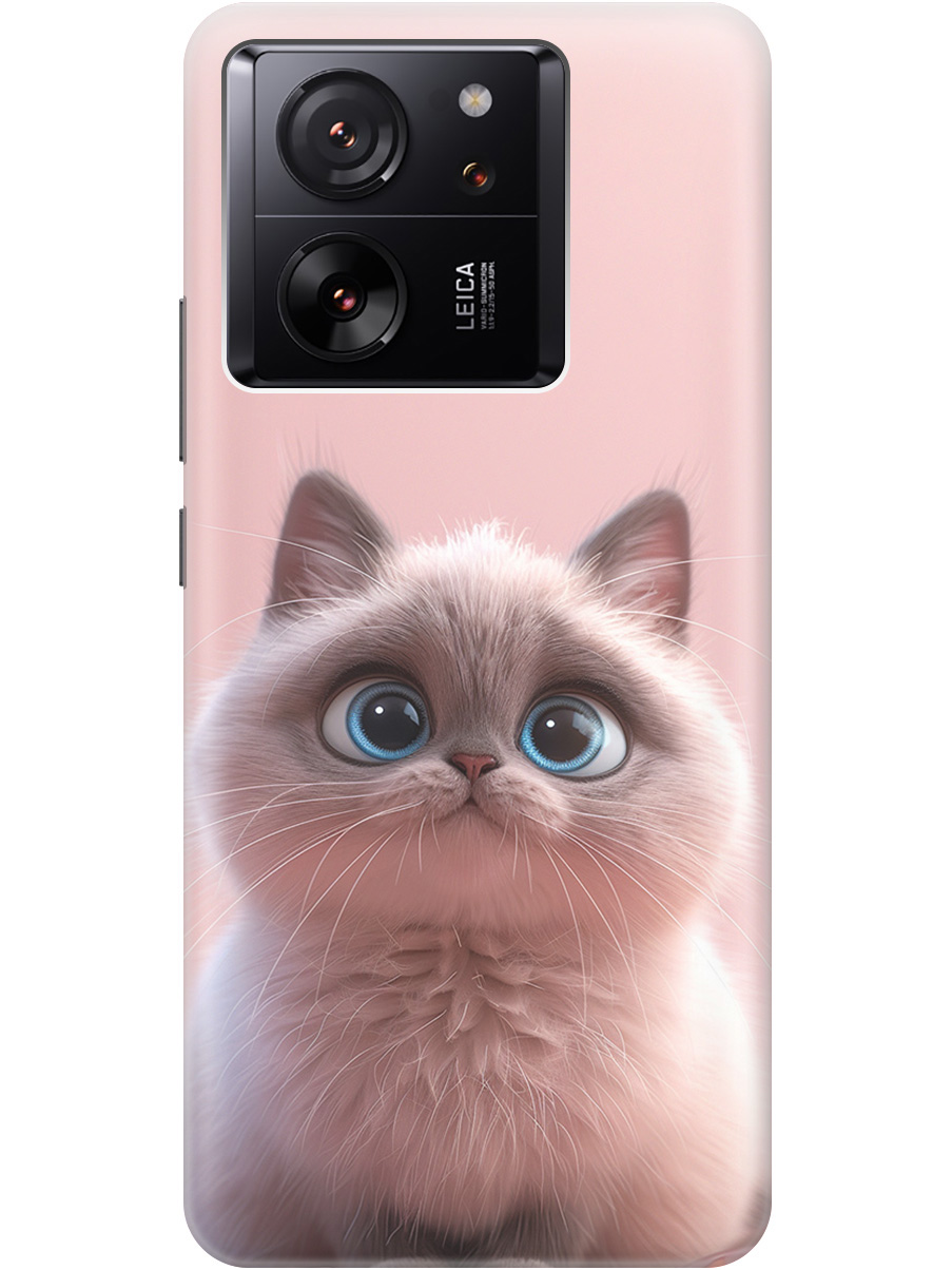 

Силиконовый чехол на Xiaomi 13T / 13T Pro с принтом "Милейший котик", Прозрачный;розовый;серый, 776584811