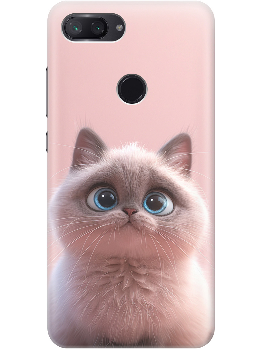 

Силиконовый чехол на Xiaomi Mi 8 Lite с принтом "Милейший котик", Прозрачный;розовый;серый, 719373211