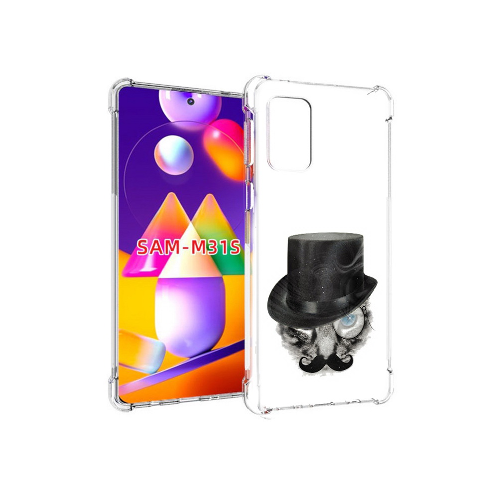 

Чехол MyPads Tocco для Samsung Galaxy M31s интелегентный кот (PT152186.489.378), Прозрачный, Tocco