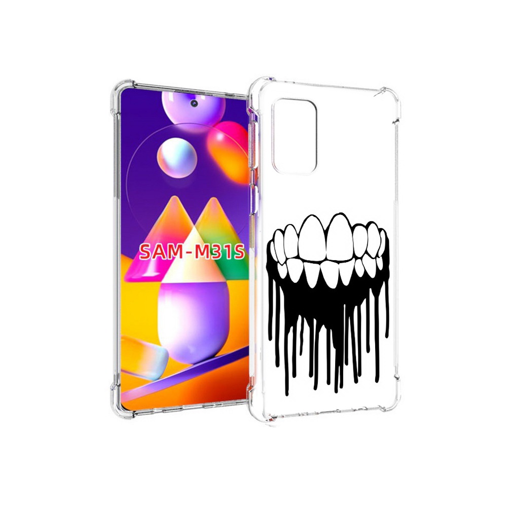 

Чехол MyPads Tocco для Samsung Galaxy M31s зубы (PT152186.489.372), Прозрачный, Tocco