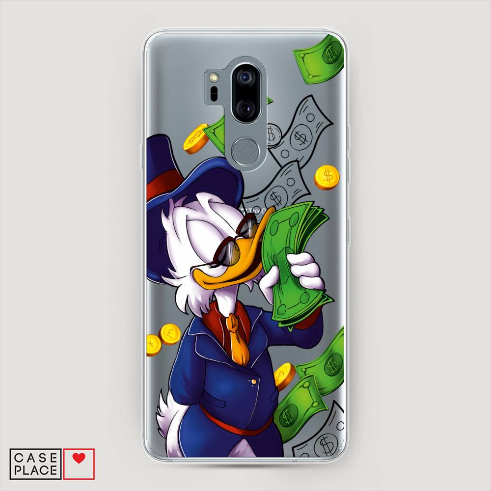 

Чехол на LG G7 ThinQ "Scrooge McDuck with Money", Синий;зеленый;белый, 83450-6