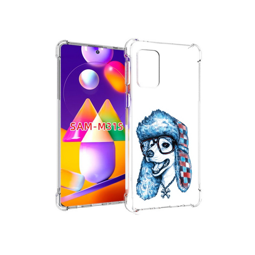 

Чехол MyPads Tocco для Samsung Galaxy M31s зимний пес (PT152186.489.362), Прозрачный, Tocco