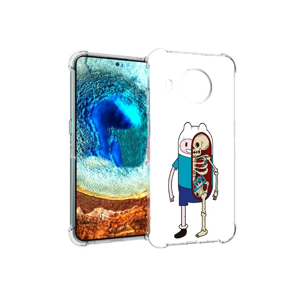 

Чехол MyPads Tocco для Nokia X20 Финн скелет (PT159436.101.187), Прозрачный, Tocco