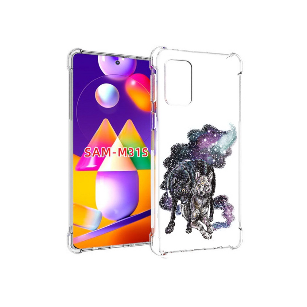

Чехол MyPads Tocco для Samsung Galaxy M31s звездные волки (PT152186.489.352), Прозрачный, Tocco