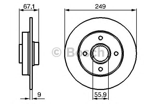 

0 986 479 219_диск тормозной заднийpeugeot 207/307,citroen c4 1.4-2.0hdi 00>