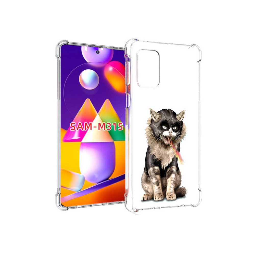 

Чехол MyPads Tocco для Samsung Galaxy M31s дьяволский кот (PT152186.489.341), Прозрачный, Tocco